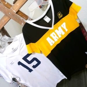 2 cute baseball style tee's!